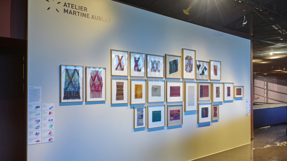 El hilo viajero, vista de exhibición. Cortesía del Musée du Quai Branly