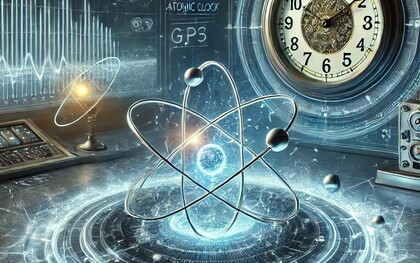 Orologio atomico, immagine creata con IA