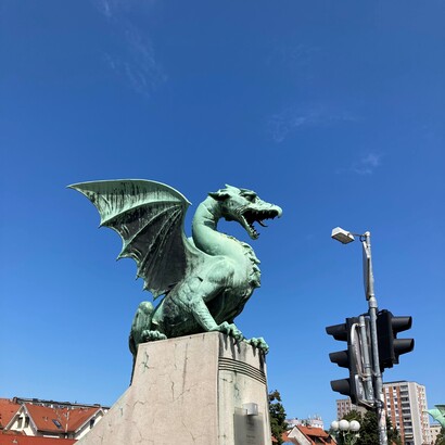 Il ponte del drago, Lubiana, Slovenia. Foto di Flavius Roversi