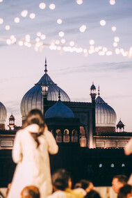 The Masjid-e-Jehan-Numa, commonly known as the Jama Masjid of Delhi, is one of the largest Sunni mosques in India