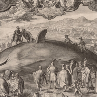 Jan (Pietersz.) Saenredam, Beached whale at Wijk aan Zee, 1602. Courtesy of the Metropolitan Museum of Art