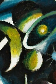 "El astrónomo", óleo sobre lienzo, Arthur Segal, 1919