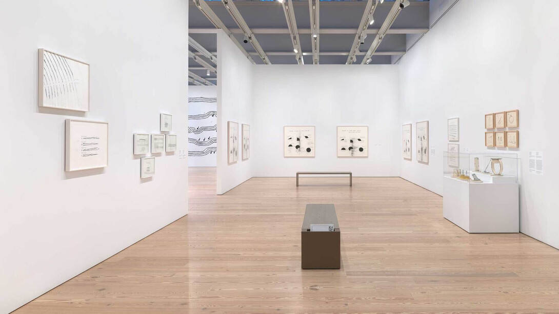 Christine Sun Kim, All day all night, exhibition view. Courtesy of Whitney Museum of American Art