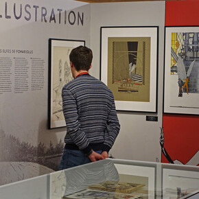 Claude Renard, Astre et fragments, vue de l’exposition. Avec l’aimable autorisation du Musée de l’Art du Comic