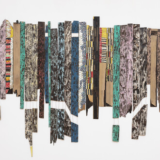 El Anatsui, Measure / Teaspoon daily, 2022. Courtesy of October Gallery