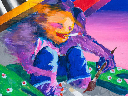 Boban Andjelkovic, Fun fun auf der autobahn (detail), 2025. Mit freundlicher genehmigung der Galerie Britta Rettberg