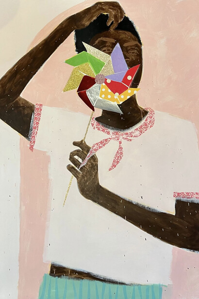 Ian Micheal, As the wind blows (detail). Courtesy of Maybaum Gallery