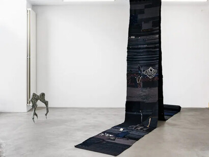 Various artists, exhibition view, curated by Tessa Praun: And tell us how to save us from ourselves, Galerie Martin Janda, 2025