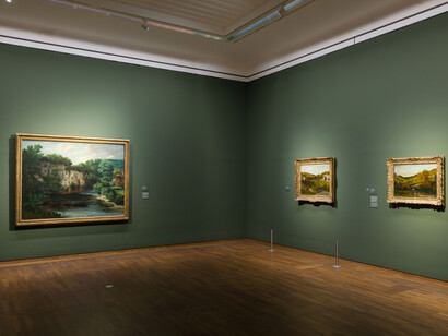 Gustave Courbet, Realist und rebell, ausstellungsansicht. Mit freundlicher genehmigung des Leopold Museums