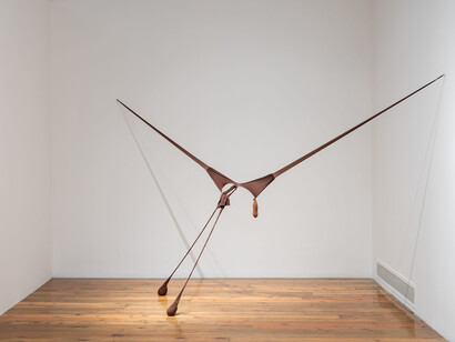 Senga Nengudi, R.S.V.P. X, 1976/refabricated 2014, exhibition copy. Courtesy of Columbus Museum of Art