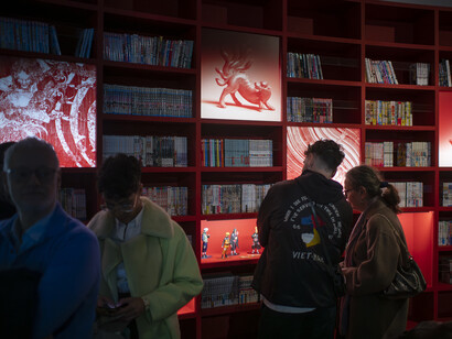 Manga. Tout un art ! Vue de l'exposition. Avec l'aimable autorisation du musée Guimet