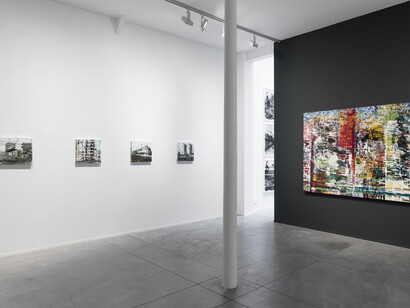 Philippe Cognée, Éclats, vue d'exposition. Avec l'aimable autorisation de Templon