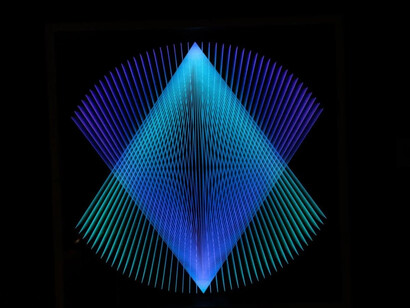 NagyMolnar, Symmetric space net 2, 2024. Courtesy of Oliver Cole Gallery