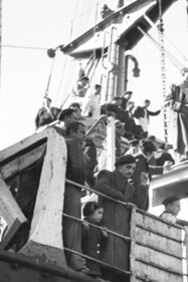 Refugiados españoles a bordo del Winnipeg, 1939