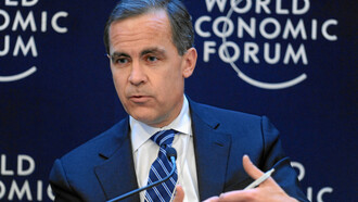 Mark Carney at the annual meeting of the World Economic Forum at the congress center in Davos, Switzerland