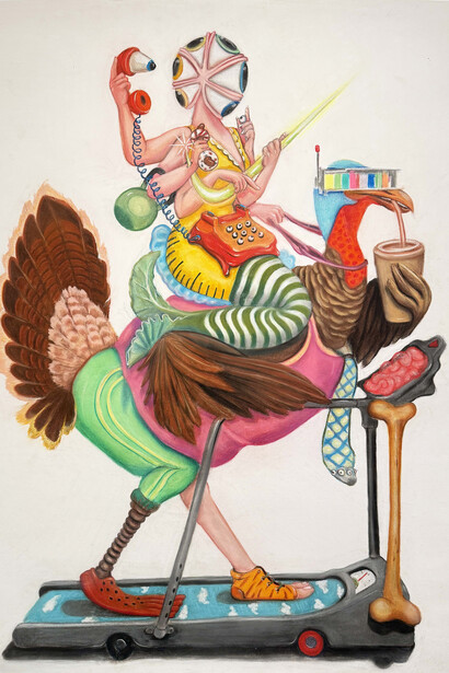 Siddhartha Kararwal, Your order is out for delivery, 2024. Courtesy of Sakshi Gallery