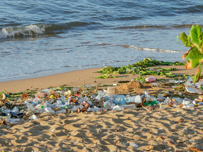 Littering. Among the beautiful nature, overconsumption leaves behind its signs