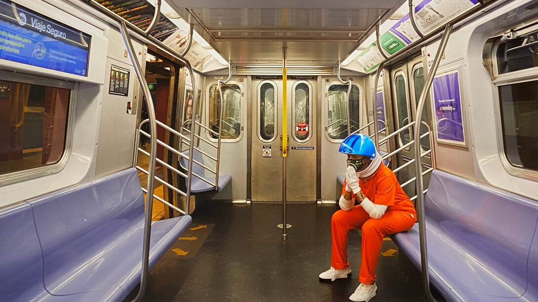 Lola Flash, I pray, Manhattan, NY, (syzygy, the vision Series), 2020. Courtesy of Jenkins Johnson Gallery