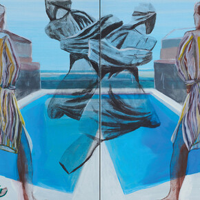 Marc Desgrandchamps, Perspective (détail), 2024-2025. Avec l'aimable autorisation de la Galerie Lelong