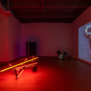 Iván Navarro, Light years, exhibition view. Courtesy of Templon