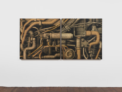 Jonathan Okoronkwo, Ask not what we were made for, exhibition view. Courtesy of Emalin Gallery