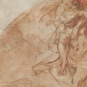 Annibale Carracci, Étude Amphinomus et de son père (détail). Avec l'aimable autorisation du musée du Louvre