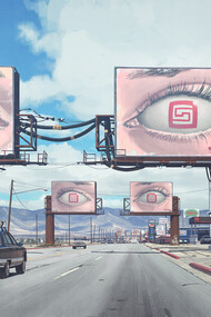 Simon Stålenhag, ilustración de la serie "The Electric State" (2017)