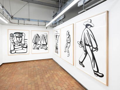 Geoff McFetridge, In Canadafornia, exhibition view. Courtesy of V1 Gallery