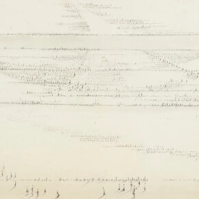 Hedda Sterne, Study for signs (detail), c. 1978-1980. Courtesy of Van Doren Waxter 