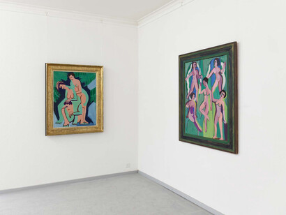 Ernst Ludwig Kirchner reinvents himself, exhibition view. Courtesy of Galerie Henze and Ketterer