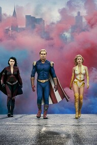 Some cast members from the hit TV series The Boys from Amazon Studios