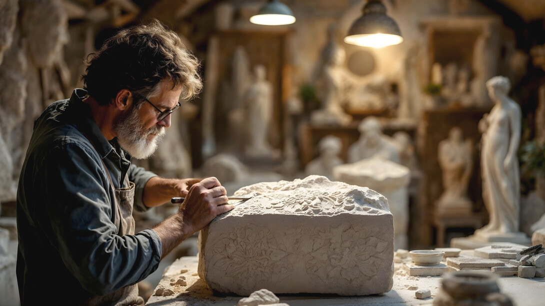 Il lavoro dello scultore: "L’introspezione è infatti un’arte che si affina con la pratica. È come scolpire nel marmo della vita uno spazio di ascolto, sottraendo volume e accrescendo il senso delle cose"