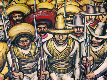 David Alfaro Siqueiros, Del porfirismo a la Revolución (1957–1966, detalle)