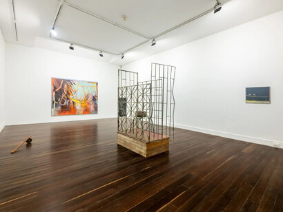 Luis Roldán, Plots, vista de exhibición. Cortesía de la Galería Casas Riegner