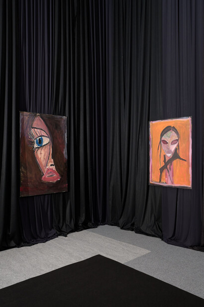 Tobias Spichtig, When a joke becomes a prayer, vue de l'exposition. Avec l'aimable autorisation de la Galerie Hussenot