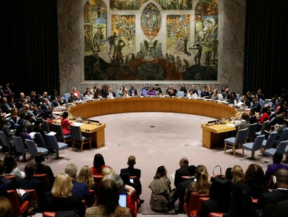 Sudanese activist and community leader Alaa Salah addresses the United Nations Security Council at the 2019 Women, Peace and Security open debate, where the discussion focused on translating long-standing commitments into meaningful action before the twentieth anniversary of Resolution 1325