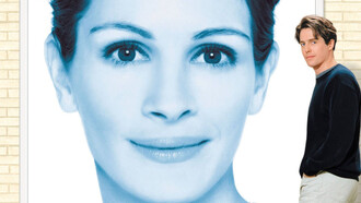 Poster oficial de "Notting Hill" (1999), clásico de las películas románticas protagonizado por Julia Roberts y Hugh Grant