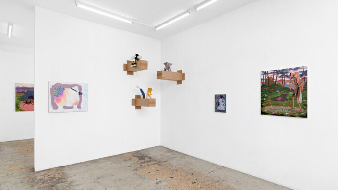 Guillaume Pinard, L'île aux mouches, exhibition view. Courtesy of Anne Barrault Gallery