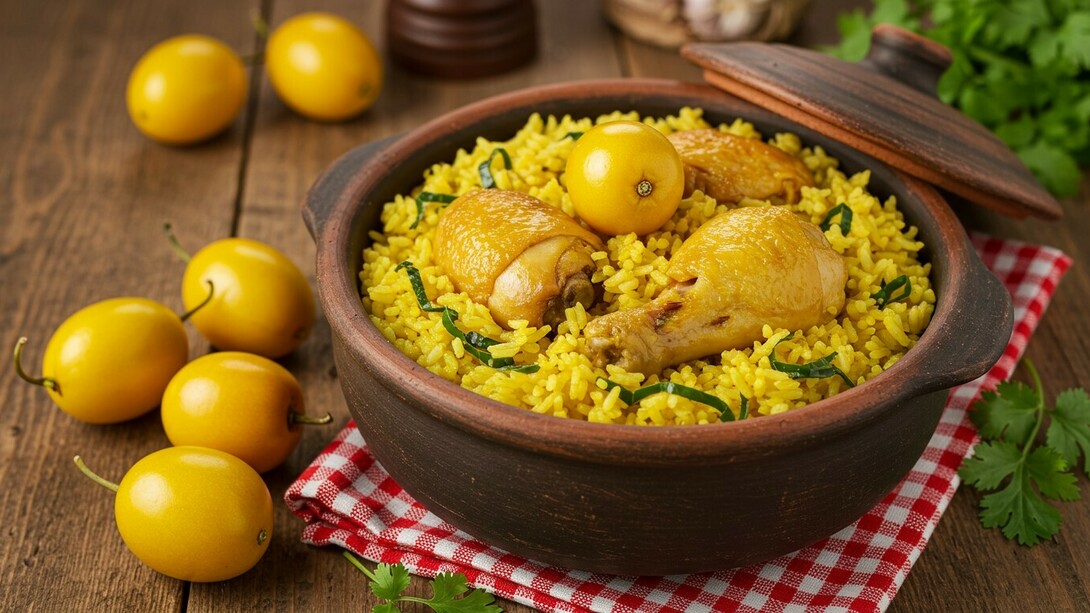 Arroz com pequi e frango caipira. O sabor de viver em Goiânia Goiânia é o de uma cidade jovem, planejada e moderna, mas que carrega nas suas ruas, feiras e mesas uma das tradições mais ricas do Brasil: a gastronomia goiana. Aqui, comer nunca foi apenas uma necessidade, mas um ritual de convivência