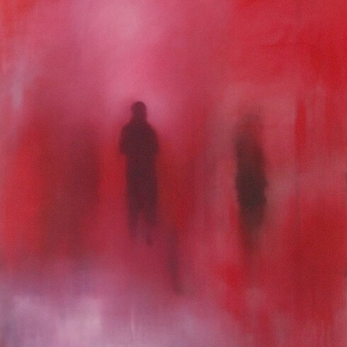 Alberto Zamboni, Ore rosse, cm 100 x 80, olio su tela, 2014