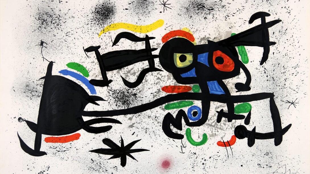 Joan Miró, Barrio chino (detail), 1971. Courtesy of Gomleys Fine Art