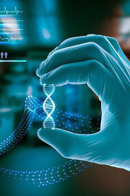 Biotechnology specialist in the laboratory conducting experiments