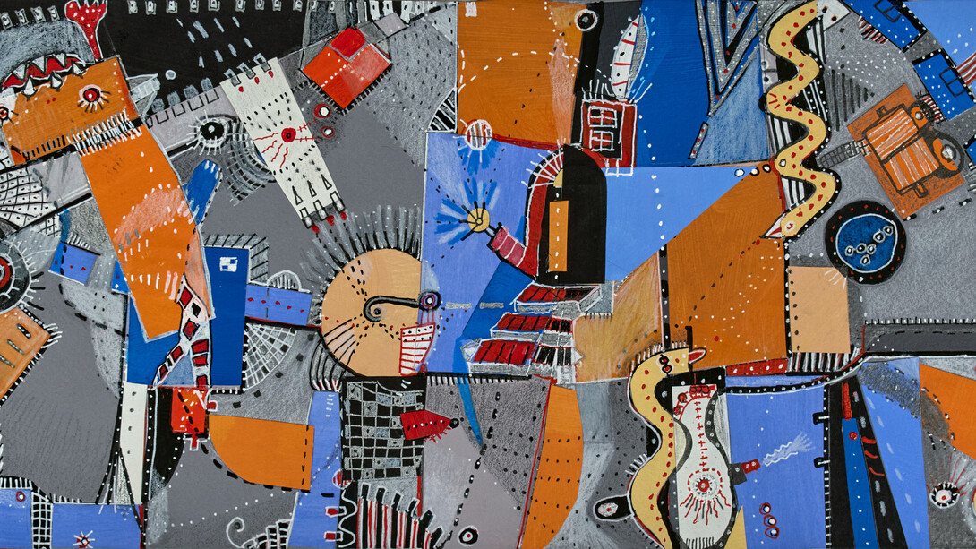 Naomi Nemtzow, Neighborhood watch (detail), 2024. Courtesy of Bowery Gallery 