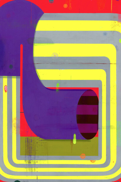 Deborah Zlotsky, Ghost lines 1 (detail), 2025. Courtesy of Kathryn Markel Fine Arts