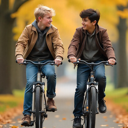 Attilio e Malika, biondo platino e nero corvino, giallo e nero, pelle chiara e pelle scura! Ma che pasticcio è?! Attilio! 