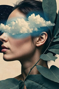 The artist’s mind drifts beyond reality, where vulnerability becomes vision