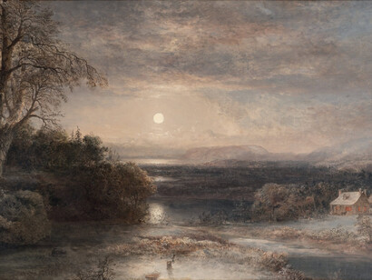 Thomas Doughty, Evening on the Schuylkill (detail). Courtesy of Questroyal Fine Art