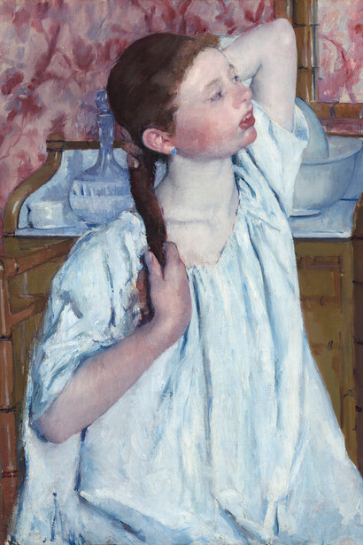 Mary Cassatt, Girl arranging her hair (detail), 1886. Courtesy of the National Gallery of Art