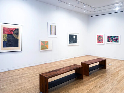 Various artists, Paper cut, exhibition view. Courtesy of Upsilon Gallery