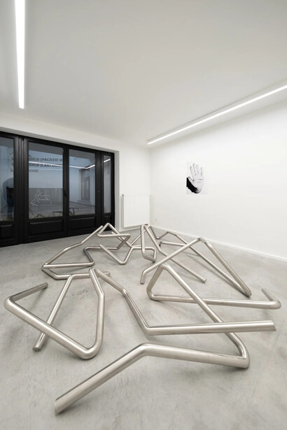 Quentin Lefranc, Là, vue de l'exposition. Avec l'aimable autorisation de la galerie QG